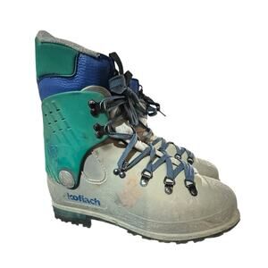 Koflach Vario Viva Soft Gray Green Mountaineering Boots Mens US 11 Distressed